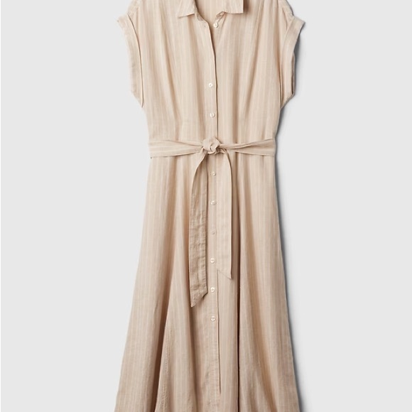 GAP Linen blend midi shirt dress - Picture 2 of 8